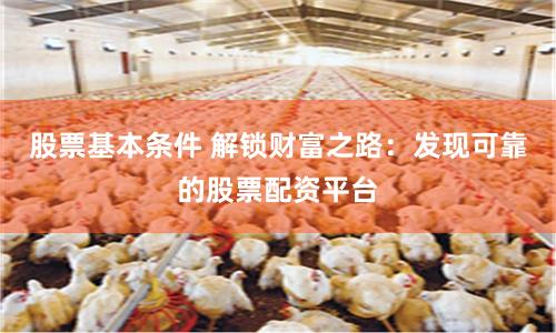 股票基本条件 解锁财富之路：发现可靠的股票配资平台